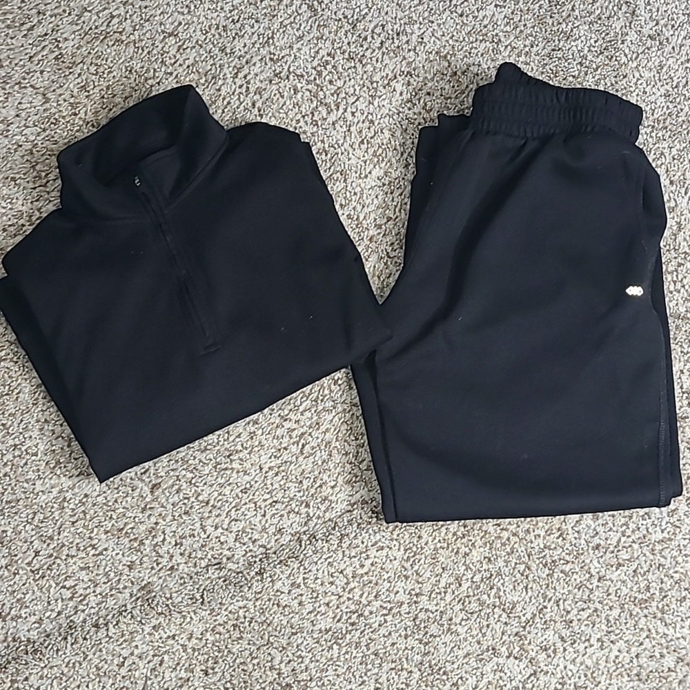 Leg3Nd Black Joggers with Elastic Waistband With Matching Top